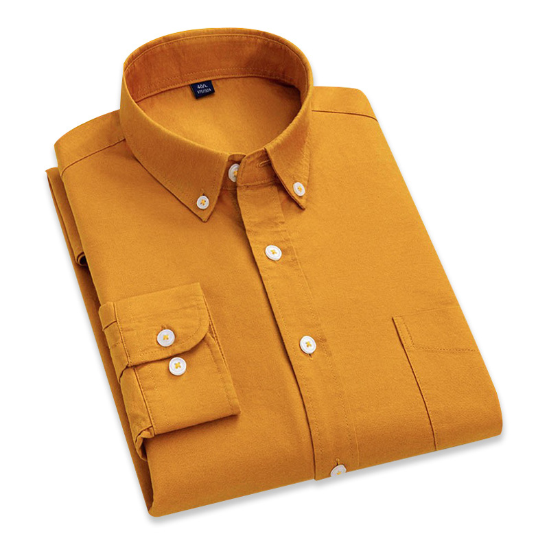 Chemise En Coton Oxford Résistante Aux Plis Pour Homme