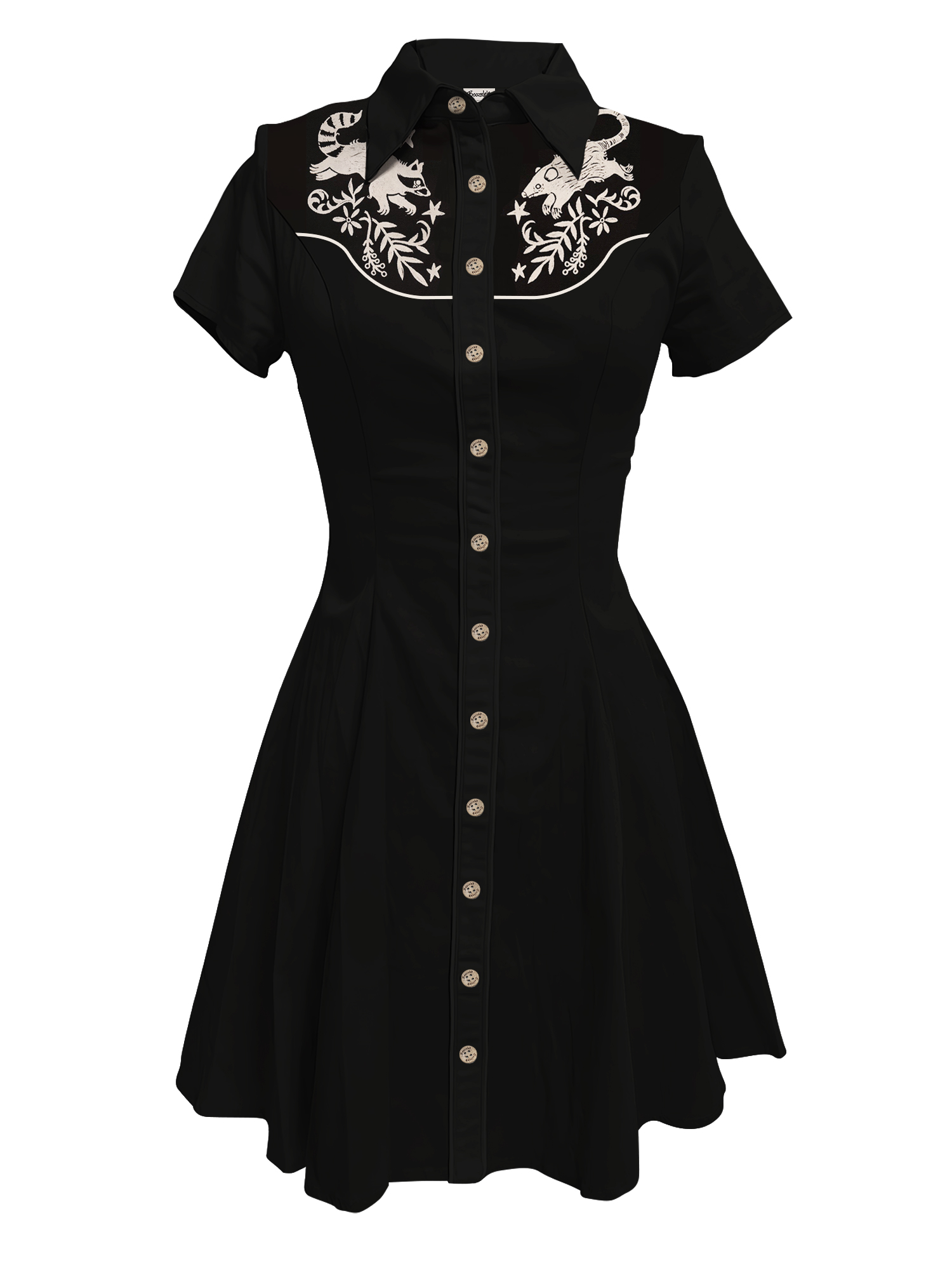 Raton laveur et opossum – Robe 100 % coton