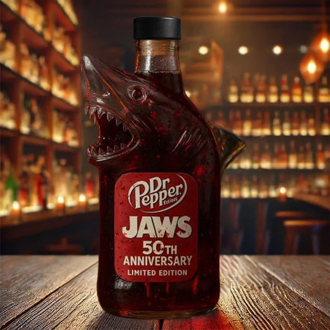🔥49 % KORTING🔥 Limited edition whiskyfles 50e verjaardag van Jaws