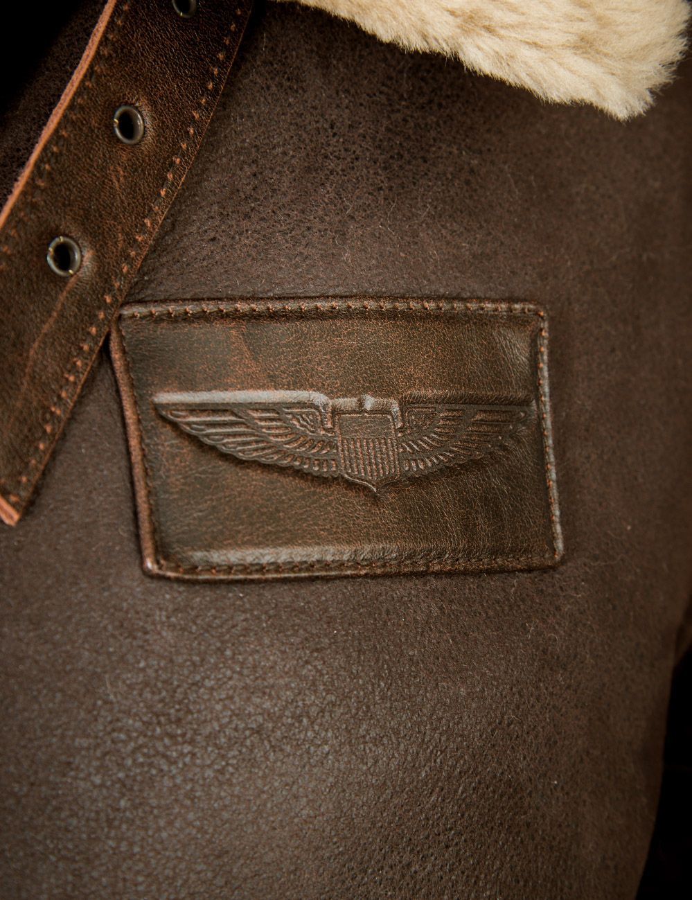 Veste de Vol en Mouton B-15 FAST EAGLE [Livraison Gratuite Aujourd'hui]