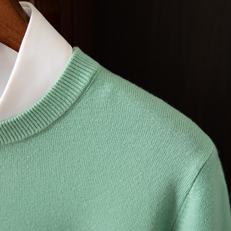 Pull en cachemire à manches longues pour homme