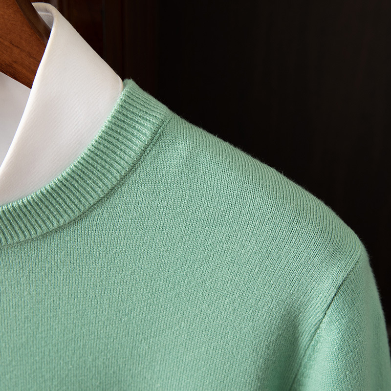 Pull en cachemire à manches longues pour homme