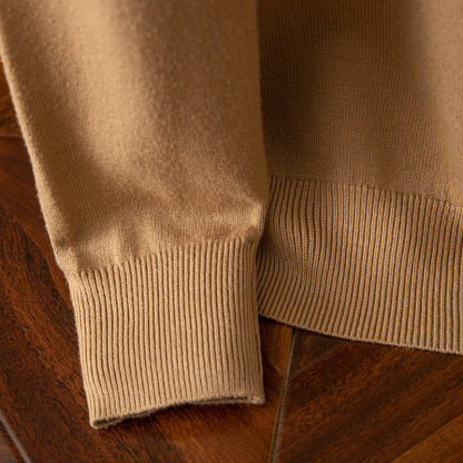 Pull en cachemire à manches longues pour homme