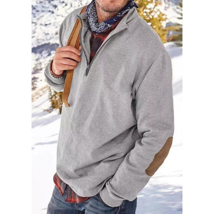 Men's Cashmere Zipper Casual Jacket