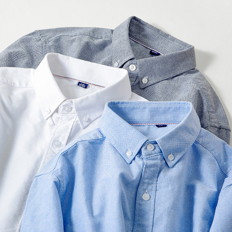 Chemise En Coton Oxford Résistante Aux Plis Pour Homme