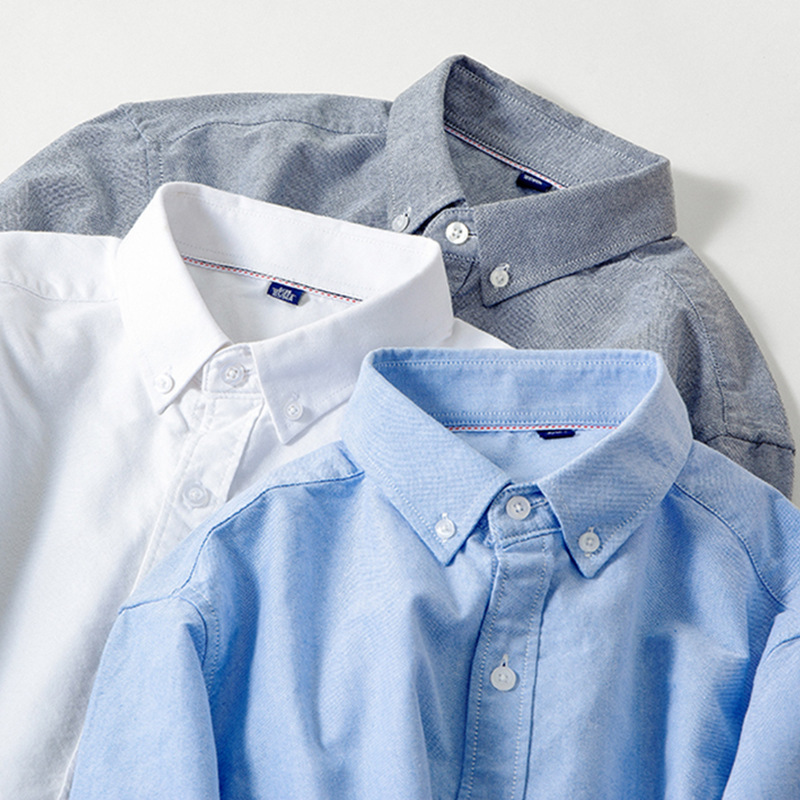 Chemise En Coton Oxford Résistante Aux Plis Pour Homme
