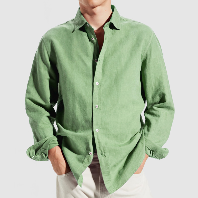 Chemise Décontractée Pour Homme, Coupe Régulière, En Coton Doux