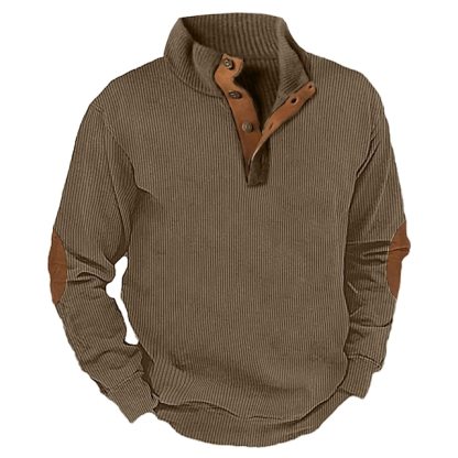 🔥Sweat-shirt à col montant à manches longues pour homme, style décontracté, extérieur