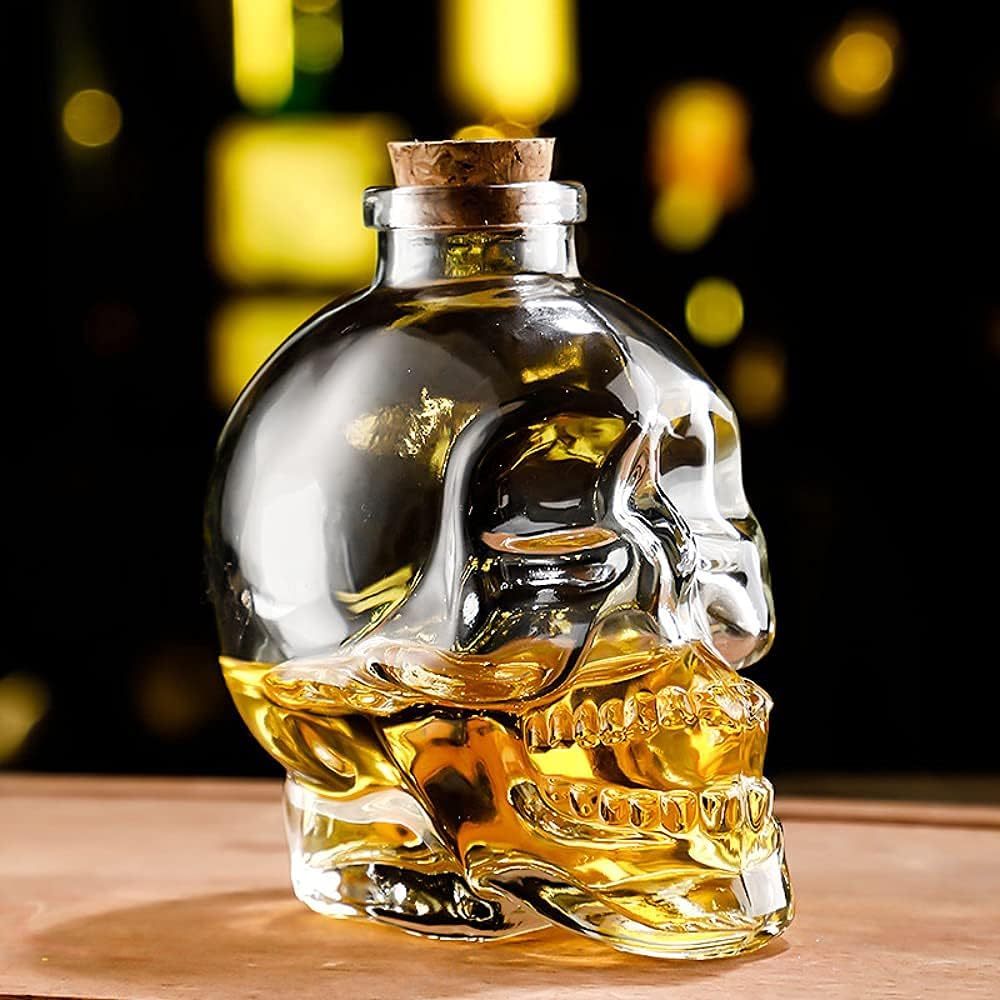 ✨DERNIER JOUR : -49 %🔥 – 🎁Bouteille de whisky amusante en forme de crâne