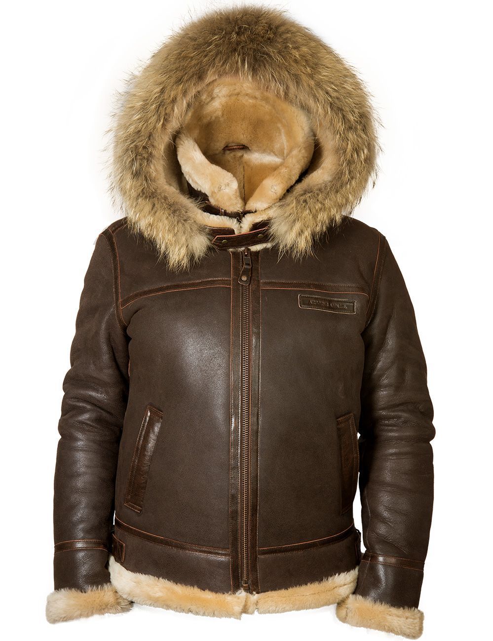 VESTE DE PILOTE EN LAINAGE B-3 AVEC CAPUCHE [LIVRAISON GRATUITE AUJOURD'HUI]