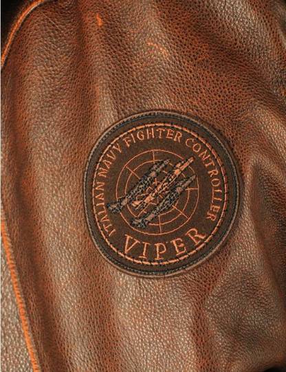 Veste en cuir aviator Harrier Top Gun Cap