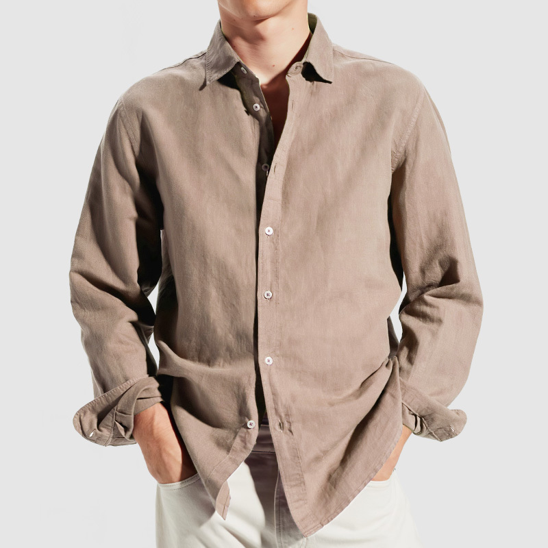 Chemise Décontractée Pour Homme, Coupe Régulière, En Coton Doux
