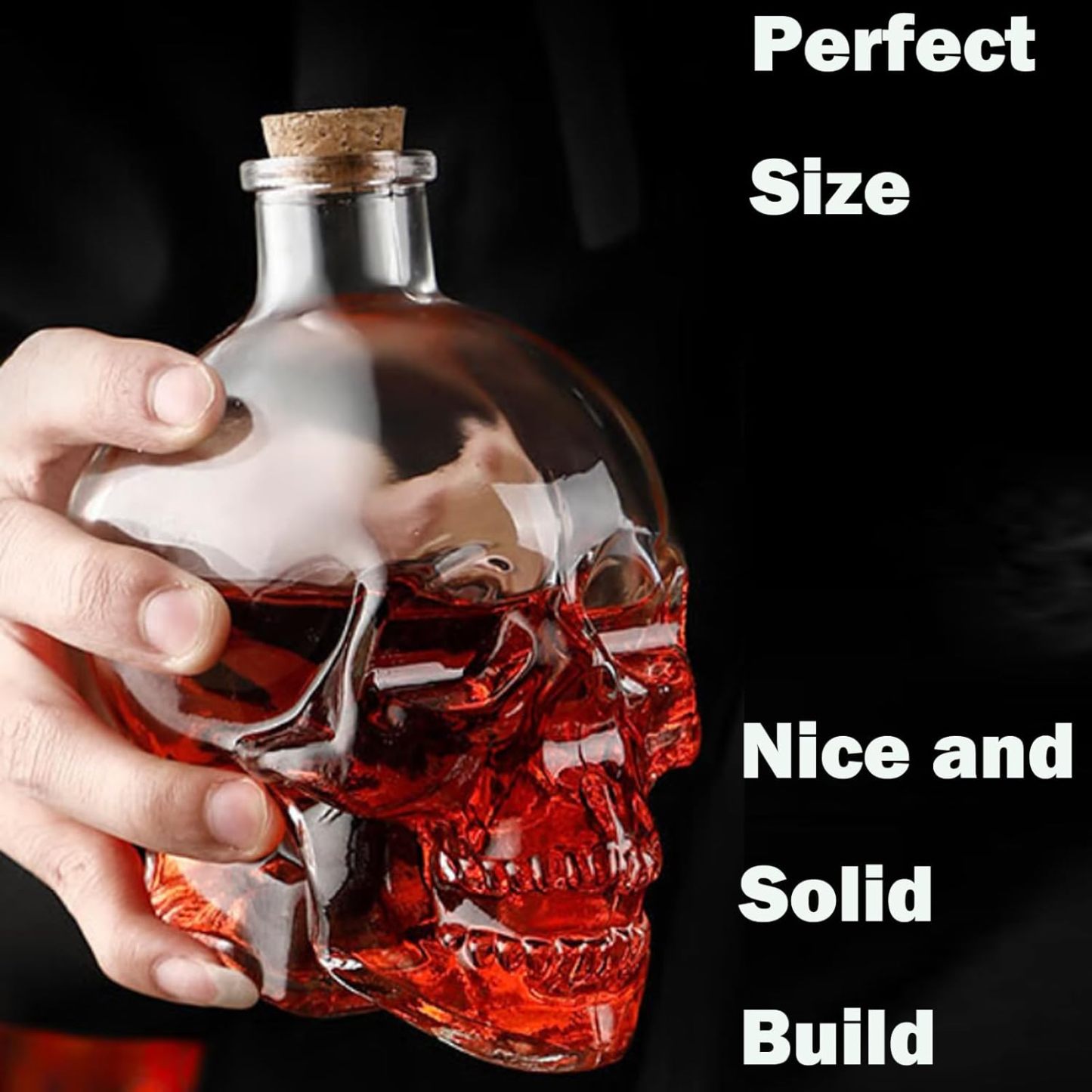 ✨DERNIER JOUR : -49 %🔥 – 🎁Bouteille de whisky amusante en forme de crâne