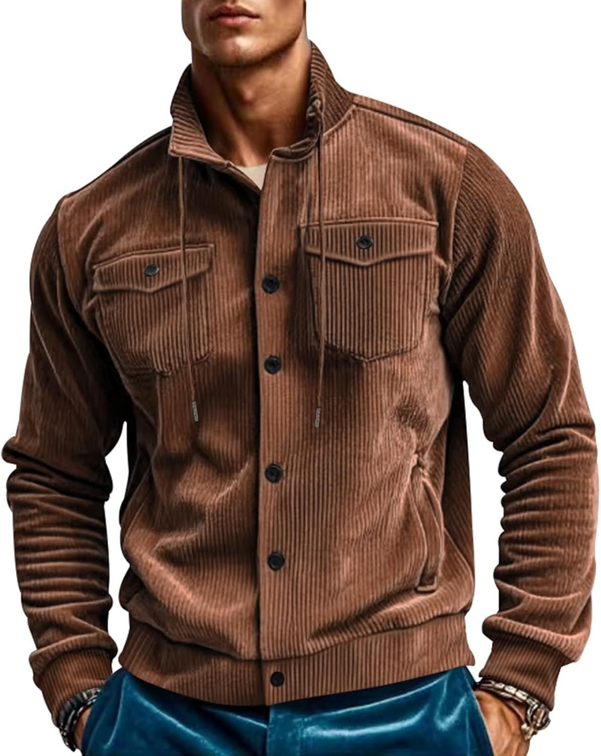 🔥VENTE CHAUDE🔥 Sweat-shirt à capuche vintage pour homme, doux et stylé avec boutons