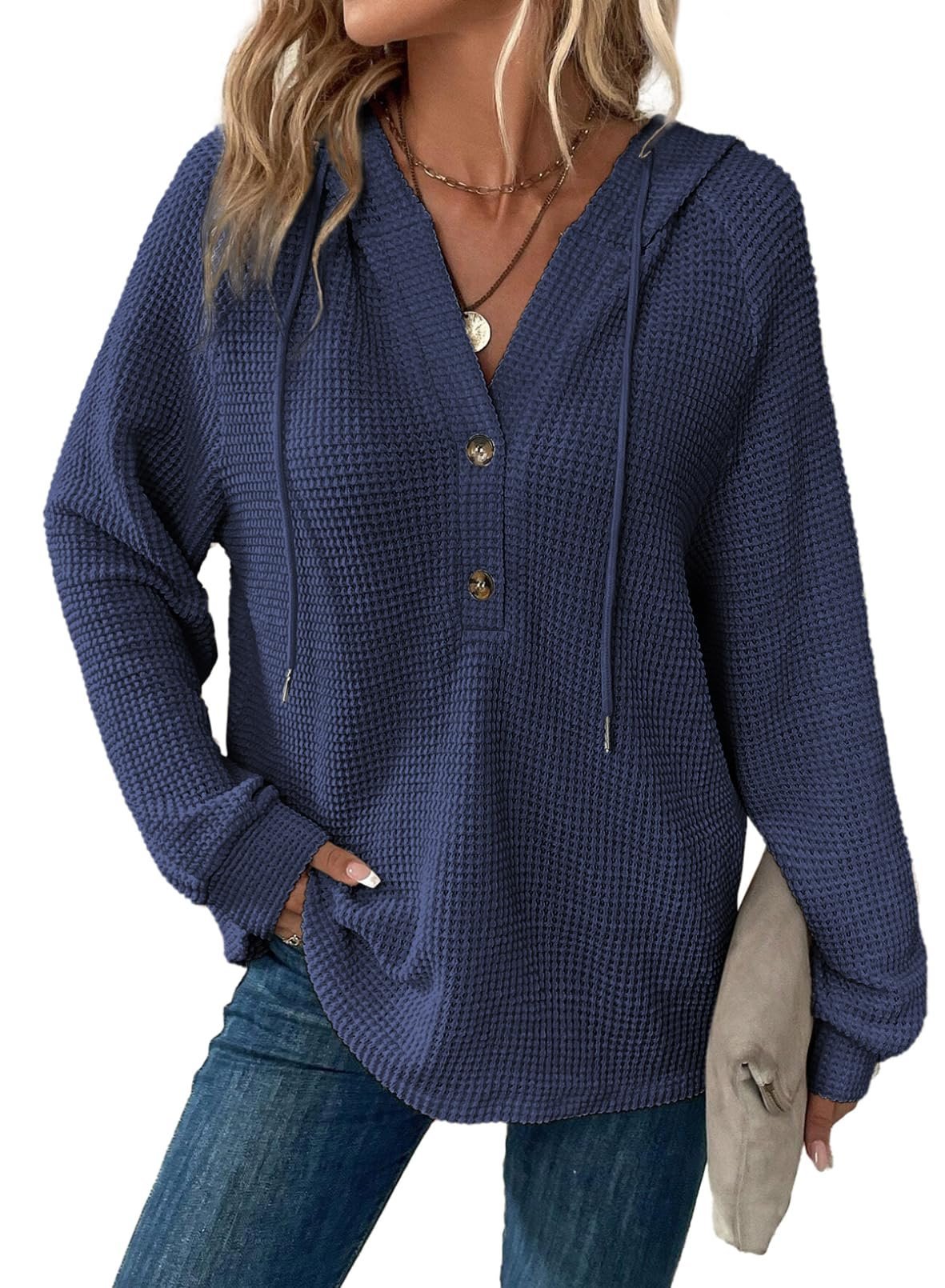 🔥 Sweatshirt décontracté à manches longues pour femme en tricot