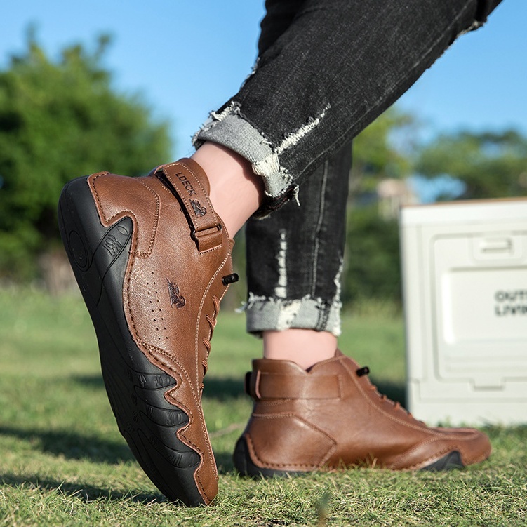 🔥70% OFF TODAY🎁Waterproof Boots Comfortable For Winter，Unisex Italian Handmade Suede Velcro High Boots