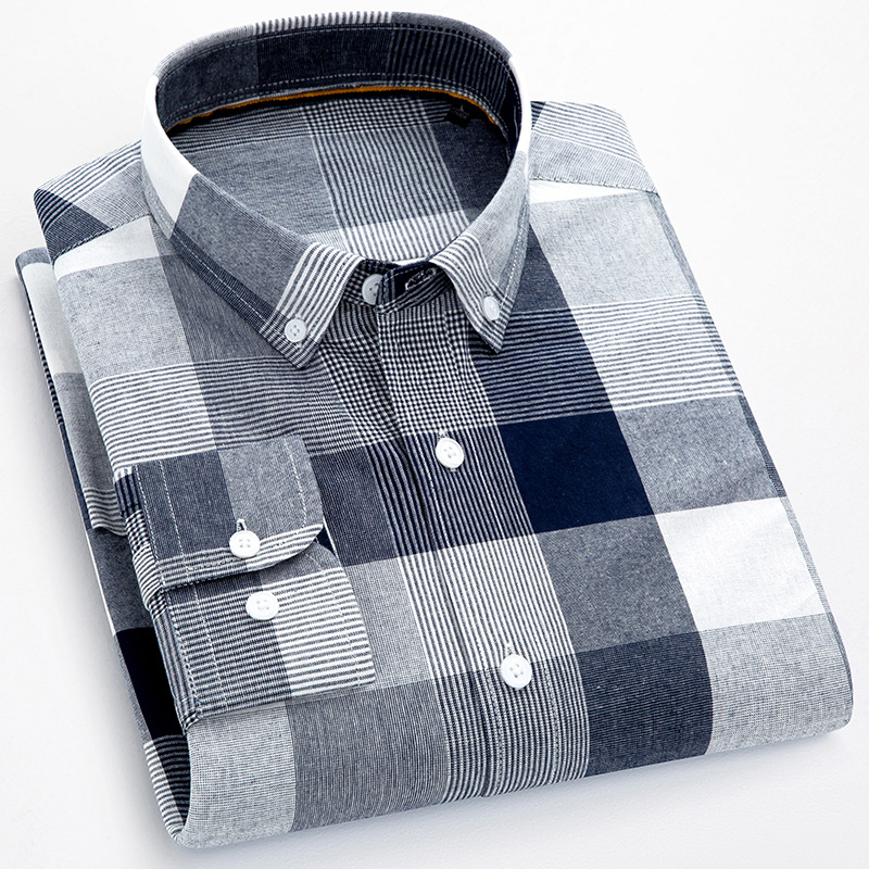 Chemise En Coton Oxford Résistante Aux Plis Pour Homme
