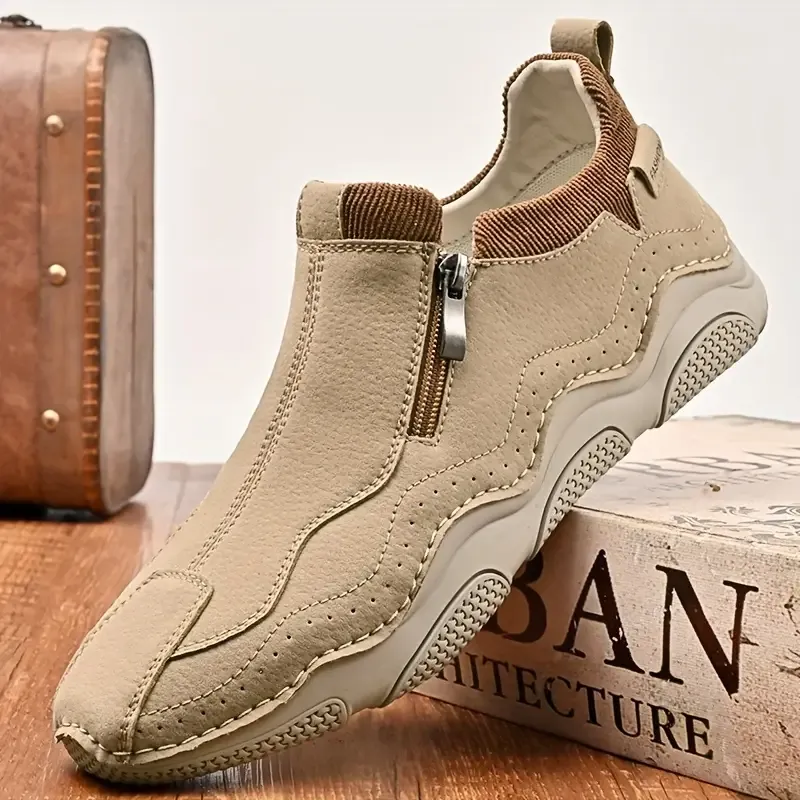 🔥Promotie van de week: -70 %🔥 Casual sneakers voor heren – Ademend synthetisch bovenwerk, antislip rubberen zool, comfortabele stoffen voering voor wandelen en rijden