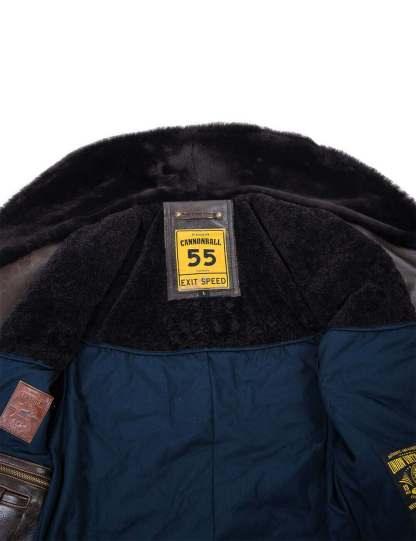 Grand Manteau Peacoat en Cuir Western d'Hiver Art. 709