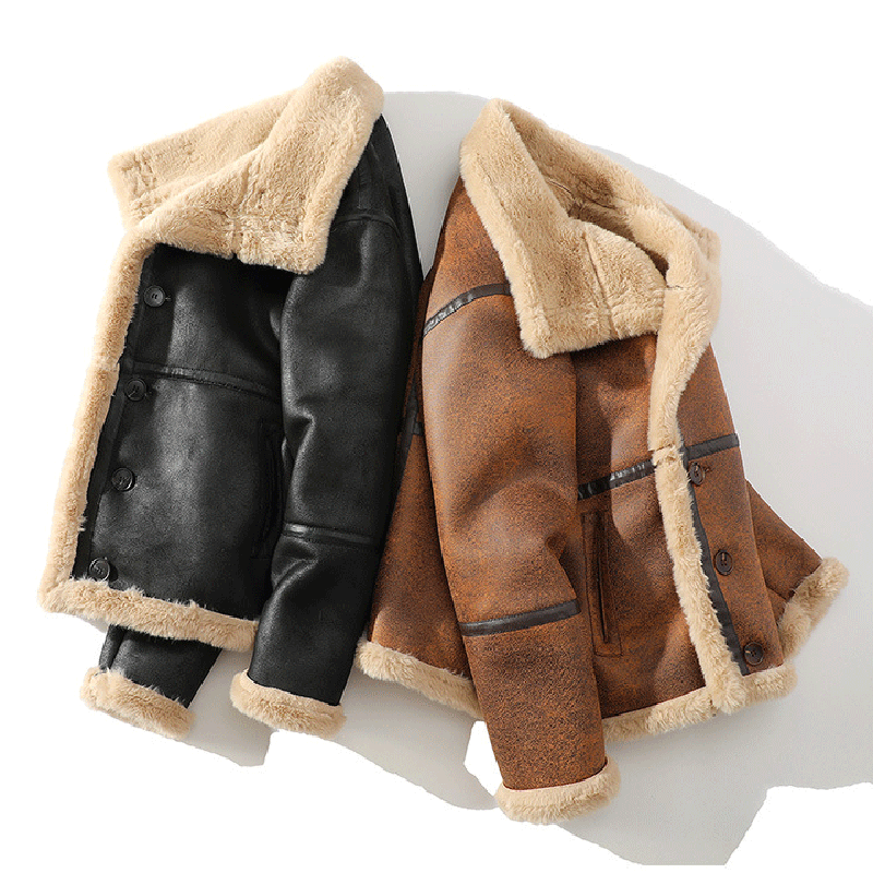 Veste en Cuir de Mouton pour Homme