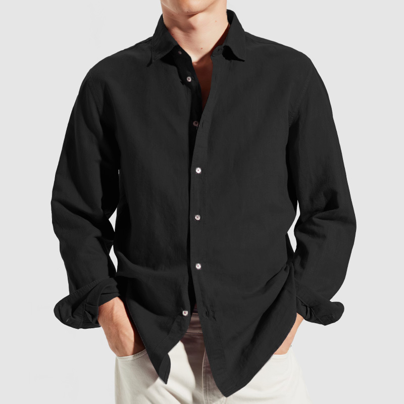 Chemise Décontractée Pour Homme, Coupe Régulière, En Coton Doux