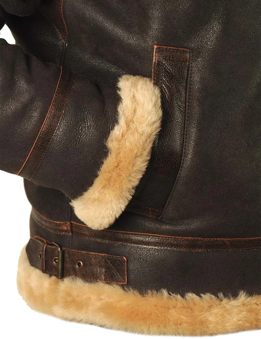 (Nur heute) 90 % RABATT auf den B-3 Bomberjacke aus Schaffell