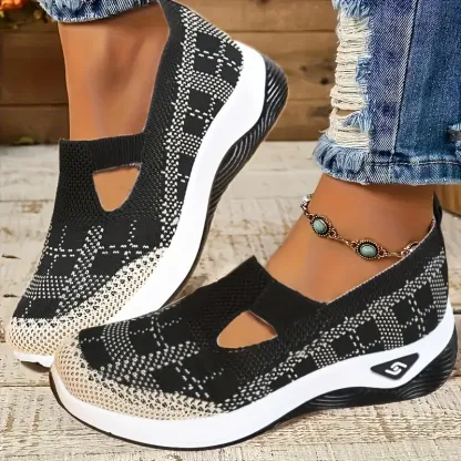 🔥Laatste dag van de promotie - 70% KORTING🔥 - Comfortabele en ademende gebreide sneakers voor dames