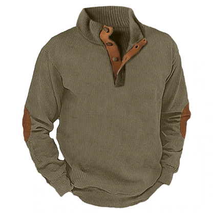 🔥Sweat-shirt à col montant à manches longues pour homme, style décontracté, extérieur