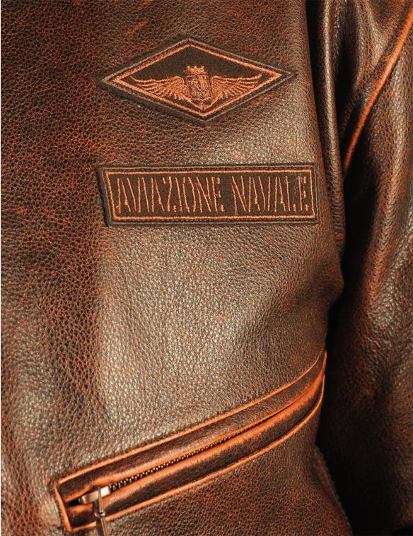 Veste en cuir aviator Harrier Top Gun Cap