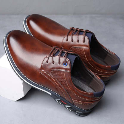 Oxfords Lisse Chaussure de Ville Orthopédique
