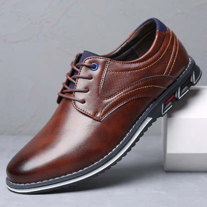 Oxfords Lisse Chaussure de Ville Orthopédique
