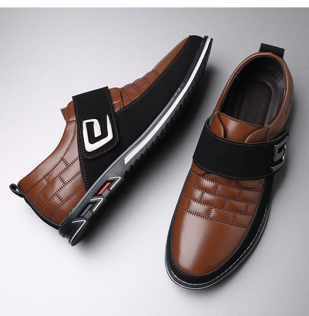 **Chaussures en cuir orthopédiques à velcro**