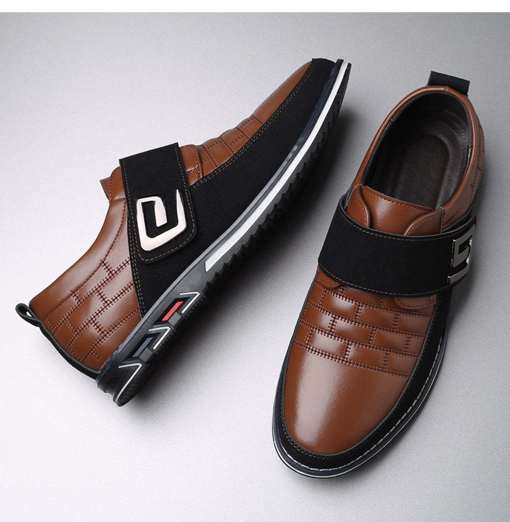 **Chaussures en cuir orthopédiques à velcro**