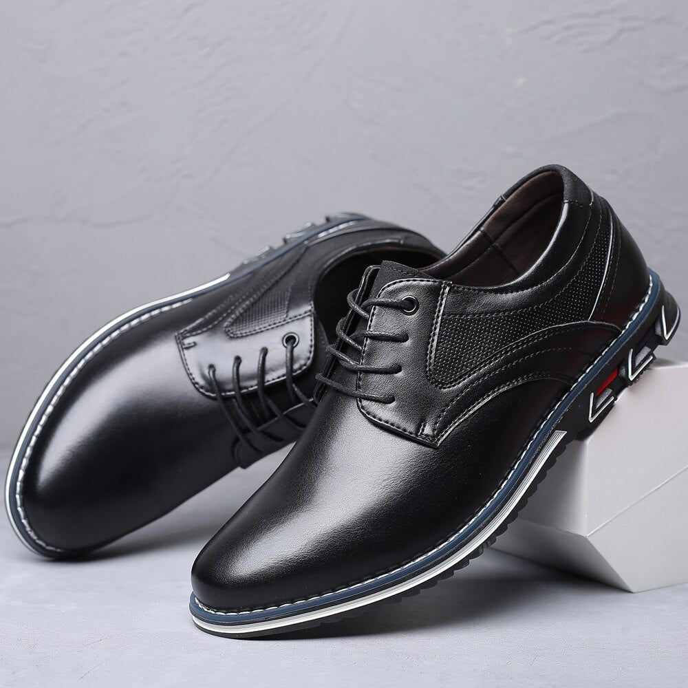 Oxfords Lisse Chaussure de Ville Orthopédique