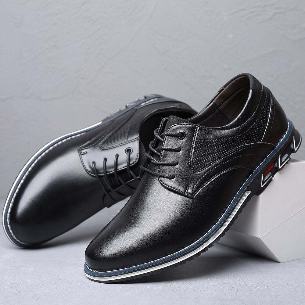 Oxfords Lisse Chaussure de Ville Orthopédique