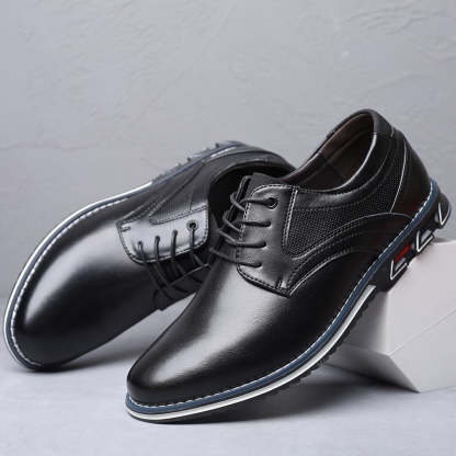 Oxfords Lisse Chaussure de Ville Orthopédique