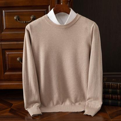 Pull en cachemire à manches longues pour homme