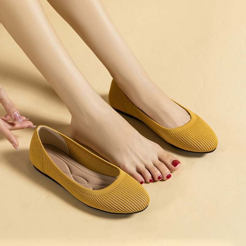 De ballerina's met ronde neus van Arromic