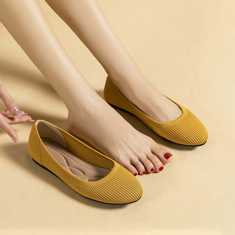 De ballerina's met ronde neus van Arromic
