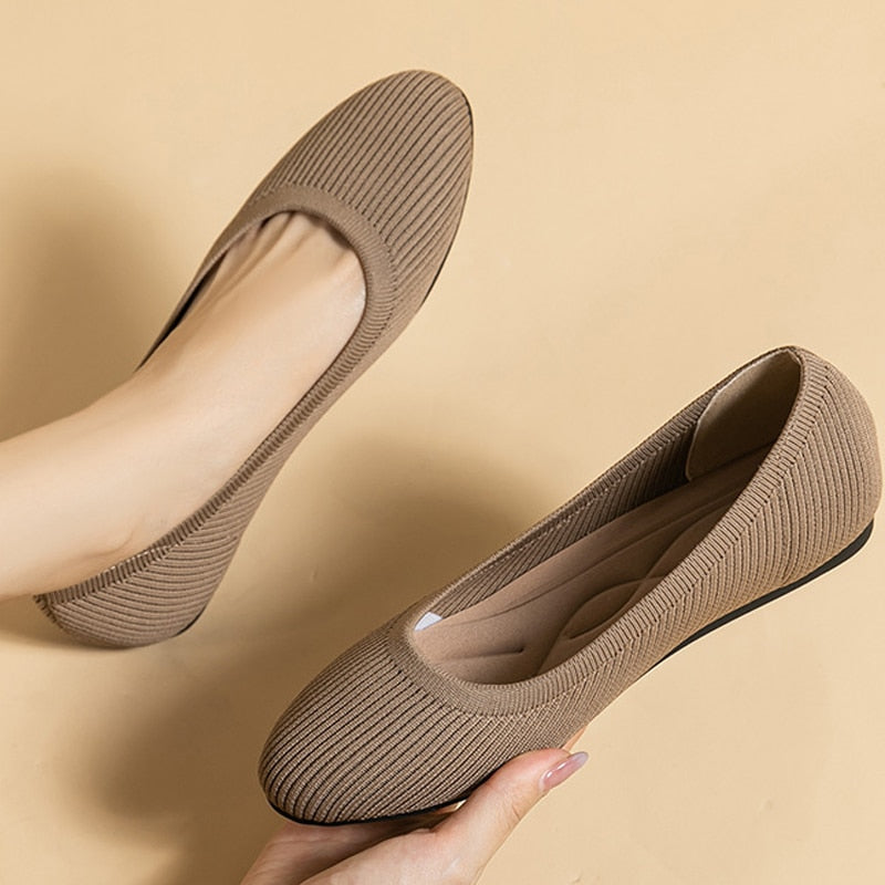 De ballerina's met ronde neus van Arromic