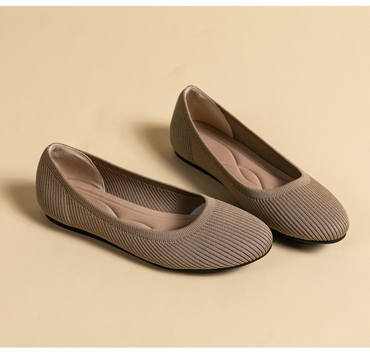 De ballerina's met ronde neus van Arromic