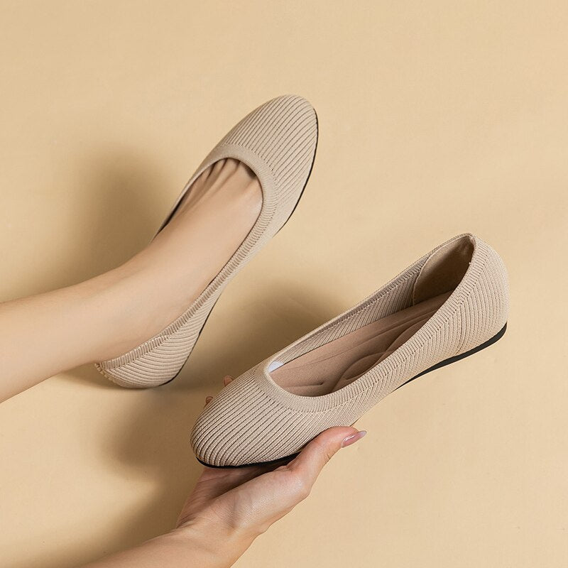De ballerina's met ronde neus van Arromic