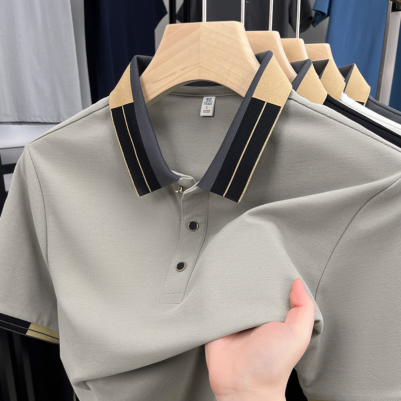 2025 Nouveau Polo d'Été à Séchage Rapide avec Col et Manches Courtes