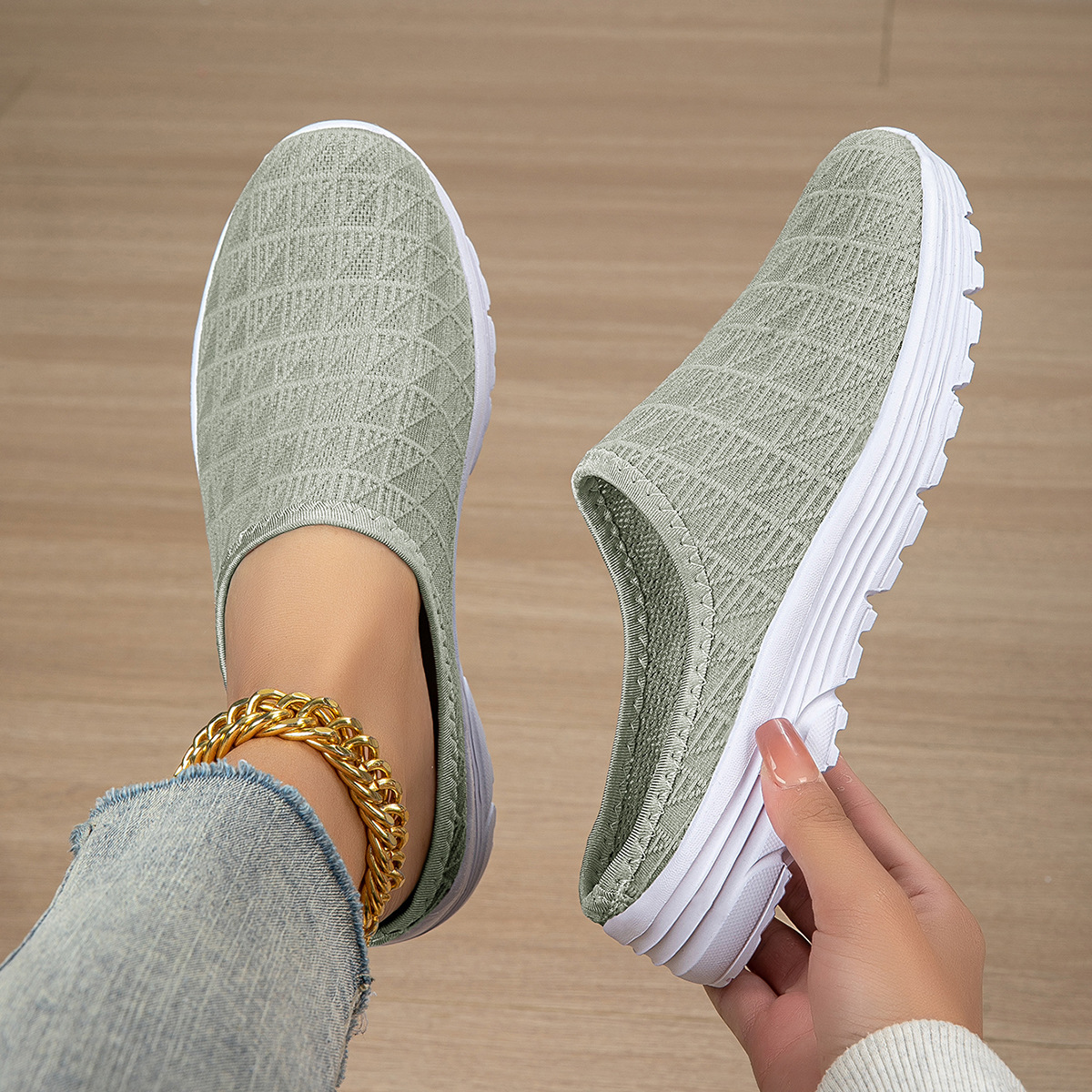 Ademende mesh sneakers voor dames