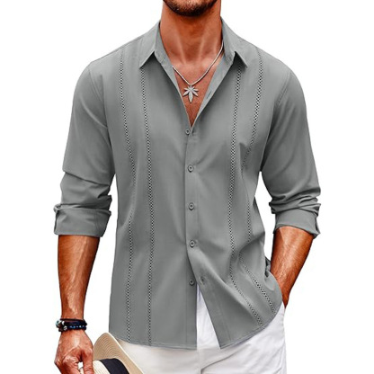 Summer Early Bird Sale 50% off - 🌈Men's Simple Casual Printed Shirt Plus Size – XXXL