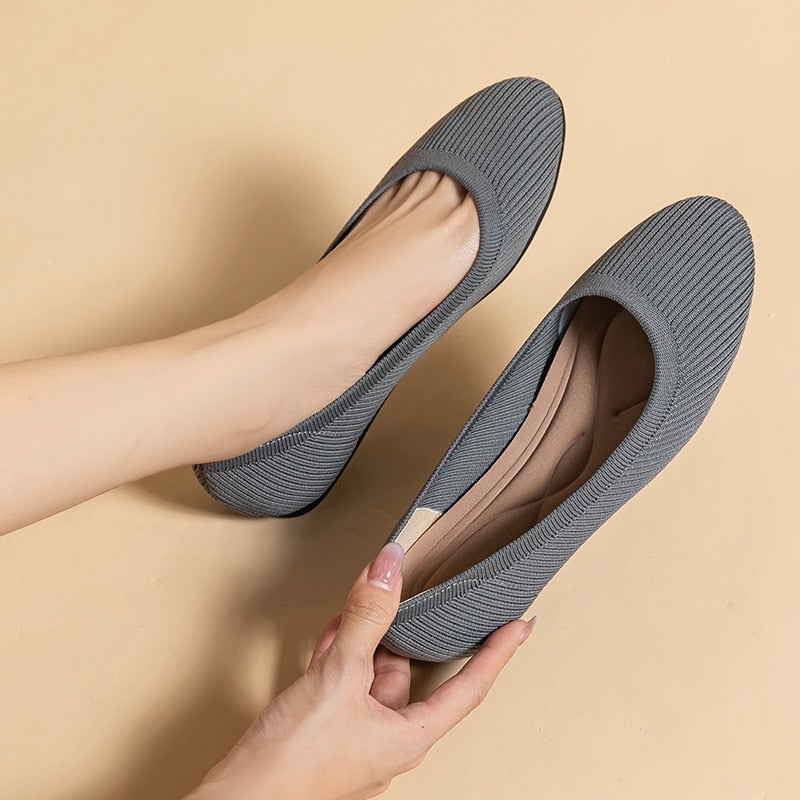 De ballerina's met ronde neus van Arromic