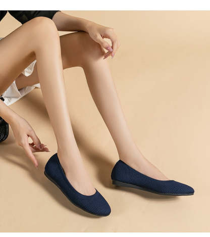 De ballerina's met ronde neus van Arromic