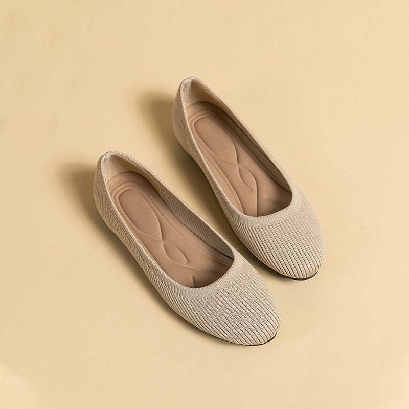 De ballerina's met ronde neus van Arromic