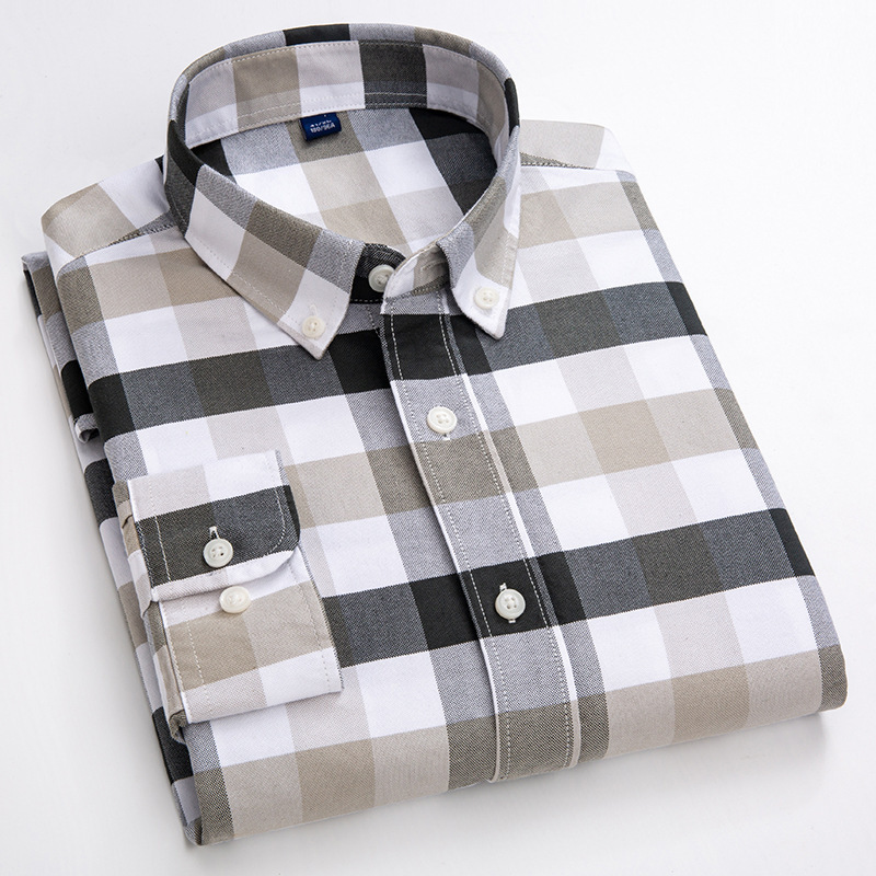 Chemise En Coton Oxford Résistante Aux Plis Pour Homme