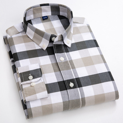 Chemise En Coton Oxford Résistante Aux Plis Pour Homme